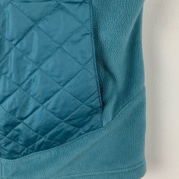 Columbia warmer days teal quilt&Fleece vest size M - Picture 6 of 7